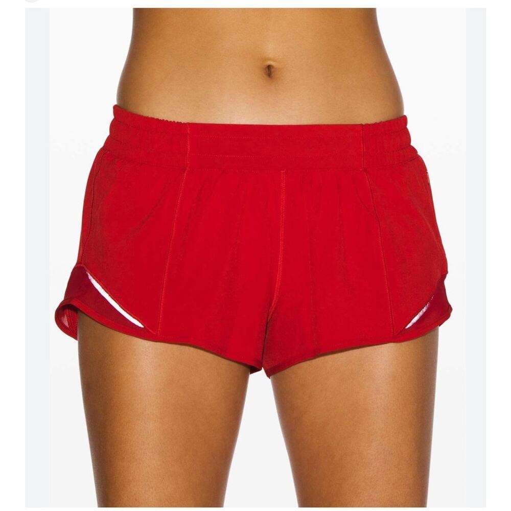 Lululemon Hotty Hot Short II 2.5 Athleisure Running Patriotic Workout Athletic 8 - Picture 3 of 14